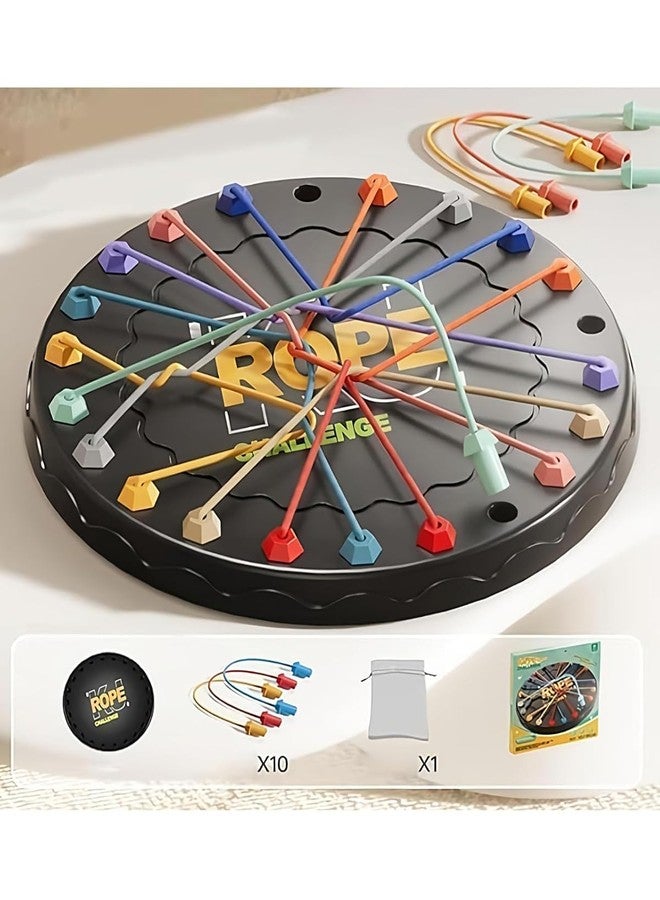 Bindex Rope Untangling Puzzle Game for Kids & Adults | 10-in-1 Twisted Rope Brain Teaser Set | Educational Strategy Toy for Family, Travel & Party Fun | Multi-Level Logic & Skill Challenge - Image 5